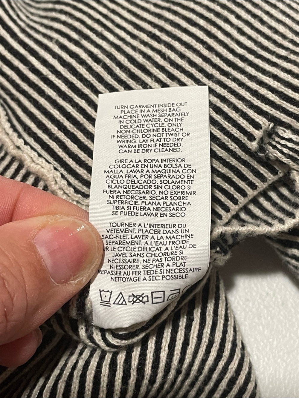 CAbi Cupid’s Cardigan Style 3526 Sz Small Full Zip Side Tie Cardigan Gray Cream - Picture 11 of 13
